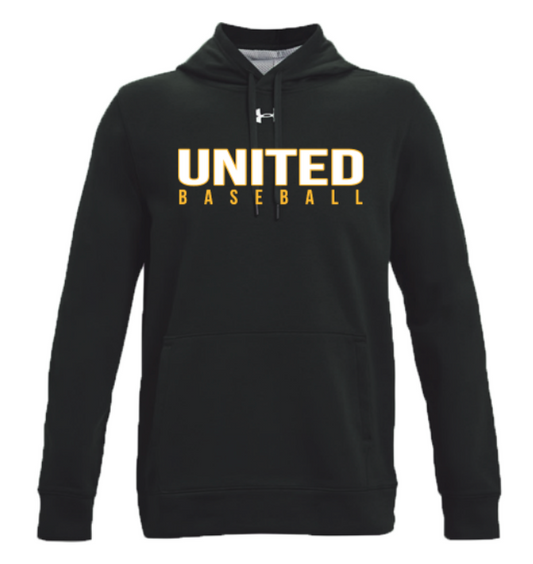 Adult UA Rival Fleece Hoodie- RED and BLACK