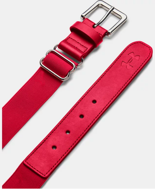 Adult UA Baseball Belt- Red and Black
