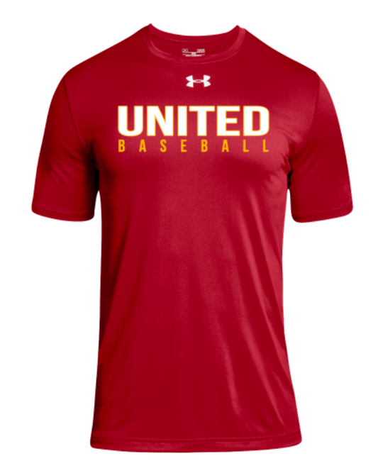 Youth 'UA Team Tech Short Sleeve Red- PRACTICE SHIRT