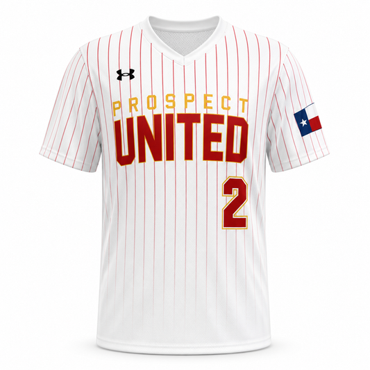 Prospect United White Stripe Gametime Jersey